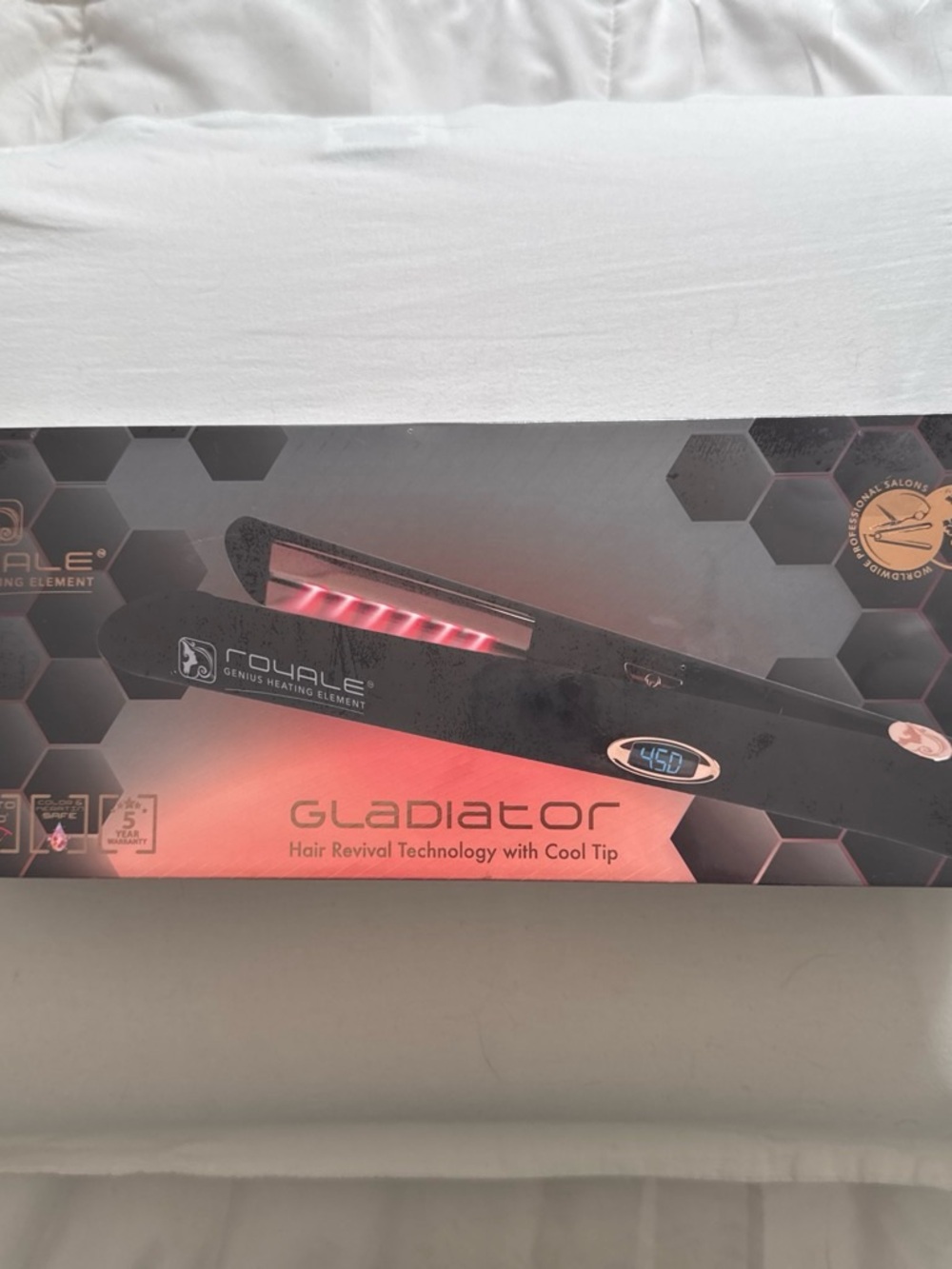 Gladiator Black Hair Straightener with Digital Temperature